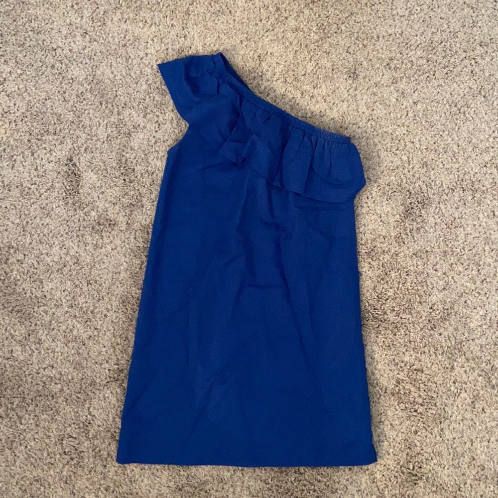 Royal Blue J. Crew Off The Shoulder Dress